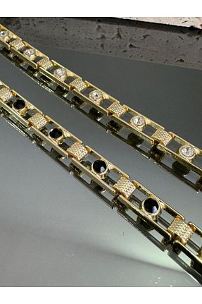 دستبند استیل (فولاد) مشکی زنانه رودیوم MITH SB TAKI - کد 872964635