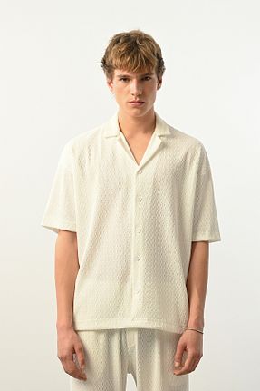 پیراهن نباتی مردانه اورسایز İLKCET MODA - کد 890952215