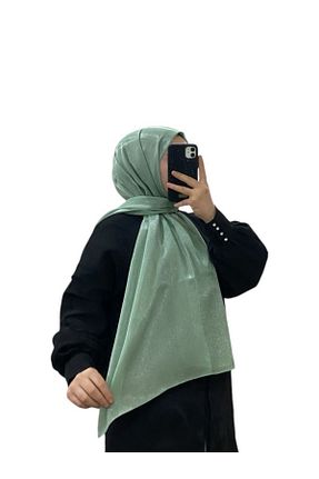 شال سبز زنانه پنبه پلی استر şehri şal - کد 890958583