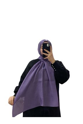 شال بنفش زنانه پنبه پلی استر şehri şal - کد 890958650