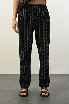 شلوار مشکی مردانه کتان İLKCET MODA - کد 890955803