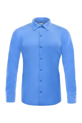 پیراهن آبی مردانه اسلیم فیت Torivalli Collection - کد 316231942