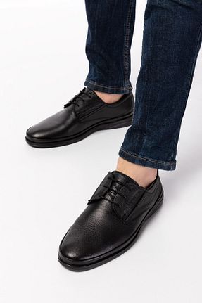 کفش کلاسیک مشکی مردانه چرم خالص depderi - کد 890979272