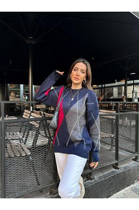 پلیور زرشکی زنانه Baklava Zerrincan Giyim - کد 890963995
