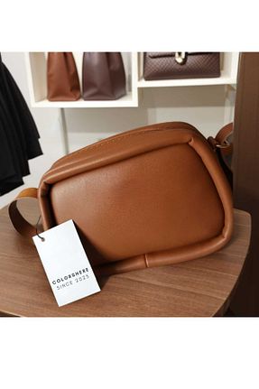 کیف دوشی قهوه ای زنانه چرم مصنوعی COLORSHERE - کد 884030265