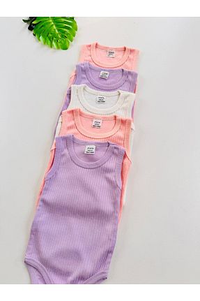 بادی و سرهمی نوزادی رنگی بچه گانه پنبه پلی استر EFU BABY - کد 890980805