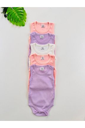 بادی و سرهمی نوزادی رنگی بچه گانه پنبه پلی استر EFU BABY - کد 890980805