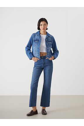 شلوار جین نارنجی زنانه جین LC Waikiki - کد 891972171