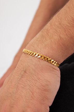 دستبند نقره طلائی زنانه 925 عیار Ventino Silver - کد 861551679