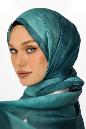 شال آبی زنانه پنبه ای hijabchi - کد 890988155