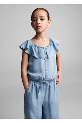 شلوار آبی بچه گانه جین MANGO Kids - کد 821087253