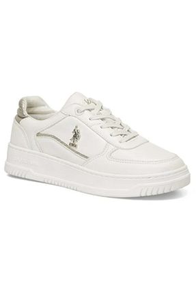 کفش اسنیکر بژ زنانه بند دار U.S. Polo Assn. - کد 854910694