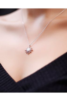 گردنبند نقره سفید زنانه 925 عیار MEKS PRIVE - کد 891035680