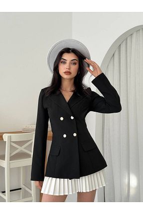 ست بالاتنه و پائین تنه مشکی زنانه بافتنی conconmoda - کد 891041631