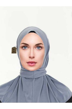 شال طوسی زنانه پنبه ای ENEFENDİ - کد 874981460