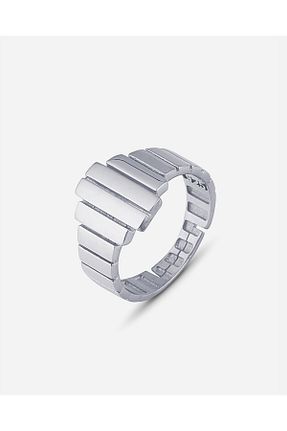 انگشتر نقره سفید زنانه زیرکن MEKS PRIVE - کد 891035929