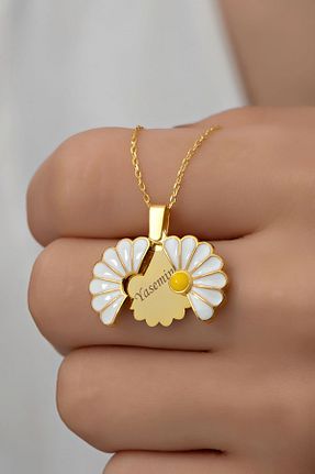 گردنبند استیل ( فولاد ) طلائی زنانه استیل (فولاد) Doğaltaş - کد 891058590