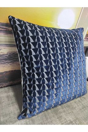 کوسن و روکش کوسن سرمه ای مخمل Evcimenhome - کد 875909425