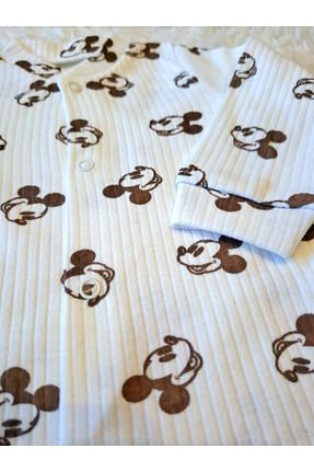 بادی و سرهمی نوزادی سفید بچه گانه پارچه anne dokunuşu gibi KUZUM BEBE - کد 830651832