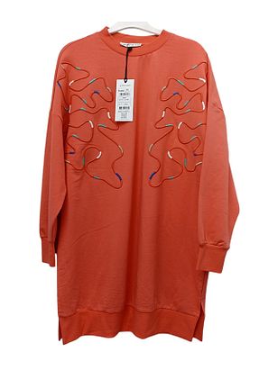 تونیک نارنجی زنانه بافتنی Puane - کد 875929758