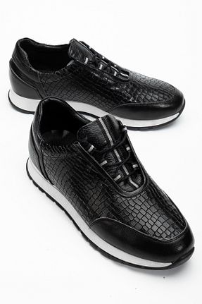 کفش اسنیکر مشکی مردانه چرم اصل Zegeshoes - کد 892084649