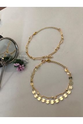 خلخال جواهر زرد زنانه استیل (فولاد) Genel Markalar - کد 882576450