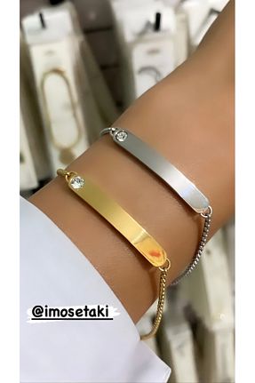 دستبند استیل (فولاد) زنانه استیل (فولاد) İMOSE TAKI - کد 891124707