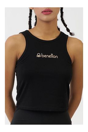 رکابی اسپرت مشکی زنانه پارچه Benetton - کد 839604218
