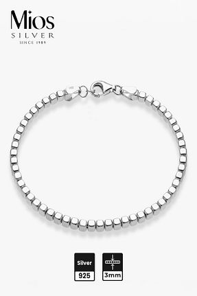 دستبند نقره زنانه 925 عیار Mios Silver - کد 891134028