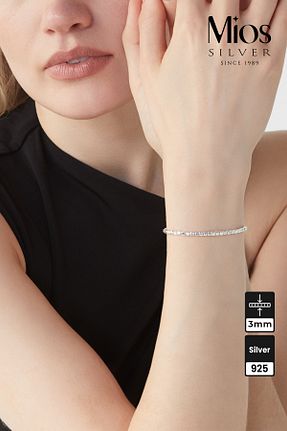دستبند نقره زنانه 925 عیار Mios Silver - کد 891134028