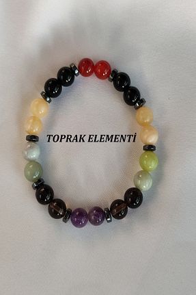 دستبند جواهر رنگی زنانه سنگ طبیعی Zodyak Doğal Taş - کد 891193802