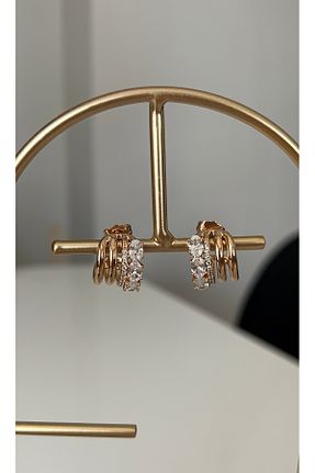 گوشواره جواهر زرد رودیوم SU PERİSİ TAKI BİJUTERİ - کد 892271311