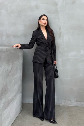 ست بالاتنه و پائین تنه مشکی زنانه بافتنی msm fashion - کد 783492407