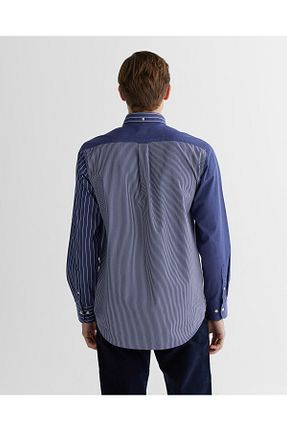 پیراهن سرمه ای مردانه رگولار Gant - کد 891322078