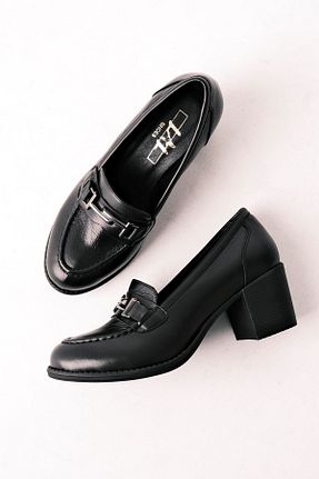 کفش پاشنه بلند کلاسیک مشکی زنانه چرم خالص LAL SHOES & BAGS - کد 770082762