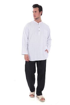 شلوار کرمگن مشکی مردانه رگولار Suffa - کد 890945656