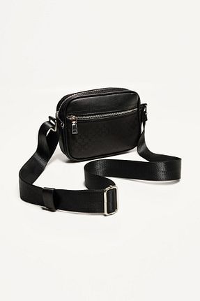 کیف دستی مشکی مردانه پلی استر Bershka - کد 891367148