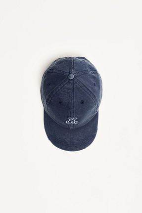 کلاه آبی مردانه پنبه ای Bershka - کد 891366095