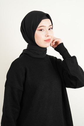 روسری مشکی 90 x 90 03KIZKULESITEKS - کد 891358023
