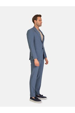 کت و شلوار آبی مردانه یقه کتی Toss - کد 835497720