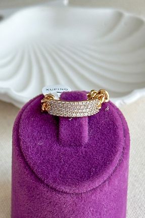 انگشتر استیل (فولاد) طلائی زنانه استیل (فولاد) MODA - کد 891367443