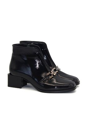 بوت / نیم بوت مشکی زنانه چرم خالص Gizzelli shoes - کد 886720041