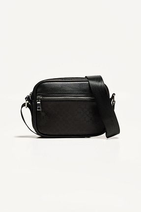 کیف دستی مشکی مردانه پلی استر Bershka - کد 891367148