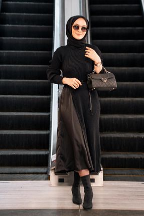 لباس حجاب مشکی Relaxed İpekyol - کد 815223279