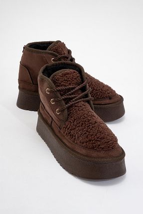 بوت / نیم بوت قهوه ای زنانه چرم مصنوعی luvishoes - کد 891372356