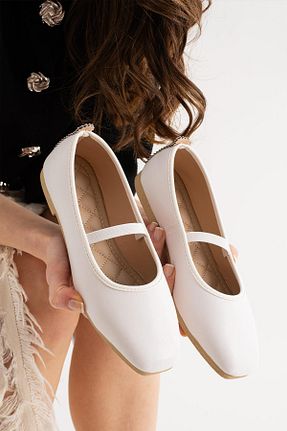 بابت سفید زنانه پارچه ای Moda Frato - کد 891403274