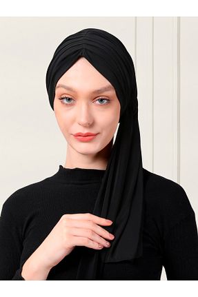 روسری مشکی ساتن ada sanatsal - کد 449504607