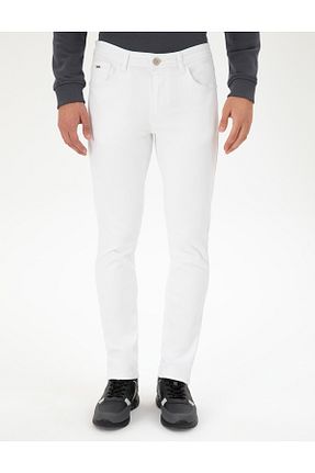 شلوار جین سفید مردانه پاچه تنگ U.S. Polo Assn. - کد 891422885