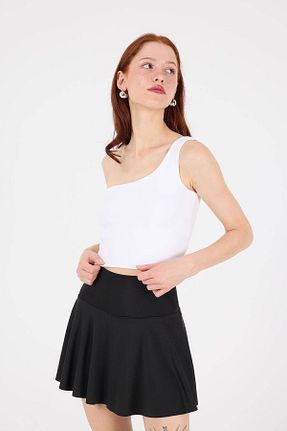 بلوز سفید زنانه ساده Addax - کد 831603133