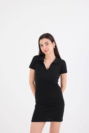 لباس مشکی زنانه بافت Addax - کد 819359840
